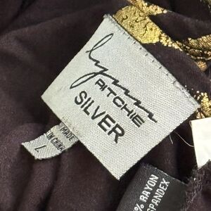 Lynn Ritchie Women's Black and Gold Blouse